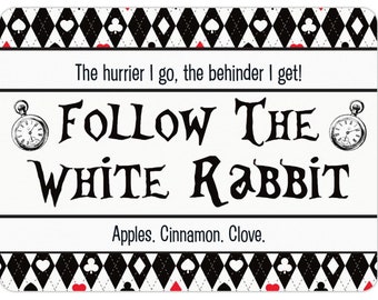 Follow The White Rabbit | Wonderland Inspired Candle