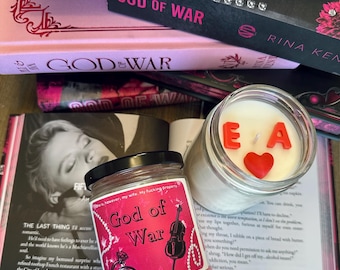 God of War | Rina Kent | Legacy of Gods | Eli King | Ava Nash | Dark Romance | Bookish Inspired Candle