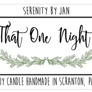 That One Night Serenity by Jan Hunter Modern Farmhouse Dinner Party The Office Inspired Candle image 2