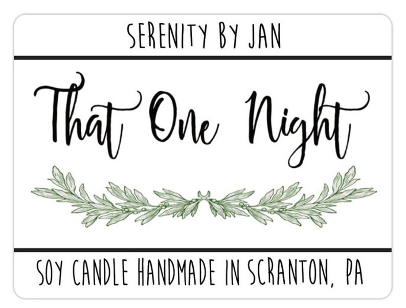 That One Night Serenity by Jan Hunter Modern Farmhouse Dinner Party The Office Inspired Candle image 2