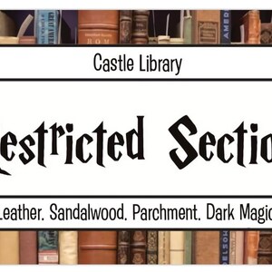 Restricted Section | Wizard Library Inspired Candle