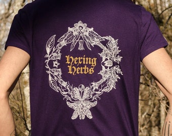 Hexing Herbs Camiseta Serigrafiada a mano. Screen Printed T-shirt