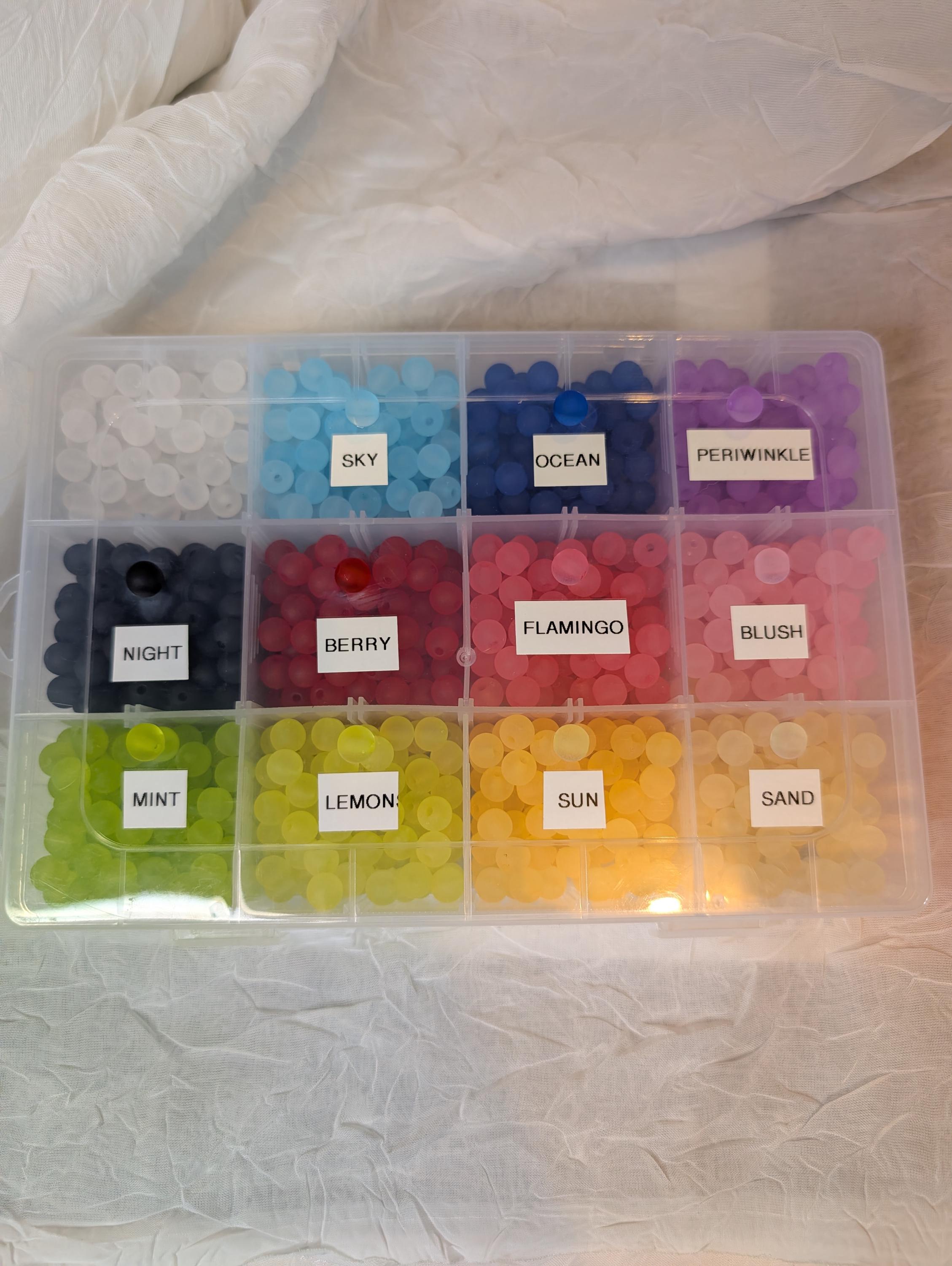 Handmade Double Wire wrapped Bracelet with Glass Beads - Thumbnail 6