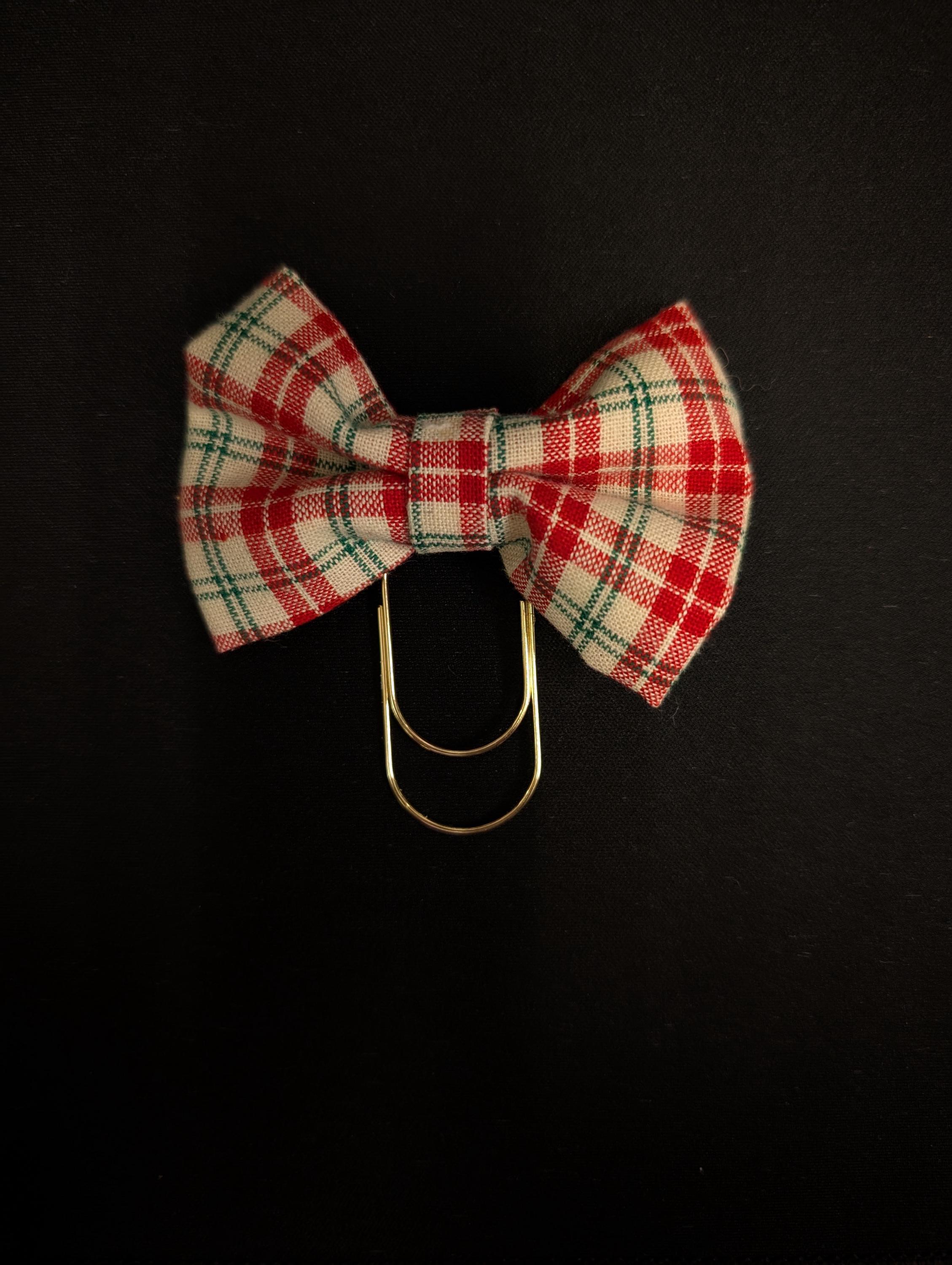 Fabric Bow Paperclip: Planner Clip, Bookmark - Thumbnail 5
