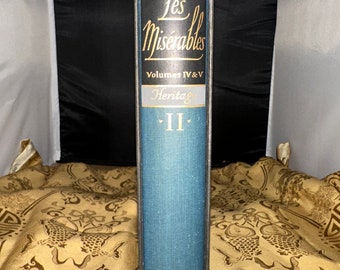 Les Miserables by Victor Hugo, Volumes IV & V, Heritage Press edition