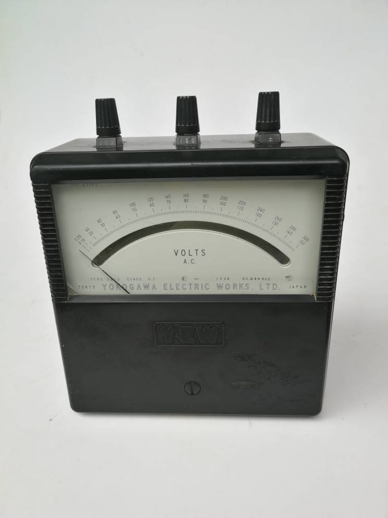 Japan electrical measuring device dc voltmeter antique vintage Etsy