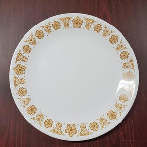 VINTAGE Corelle by Corningware Dinner Plate | Butterfly Gold