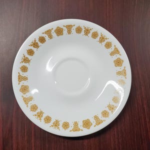 VINTAGE Corelle by Corningware Saucer | Butterfly Gold