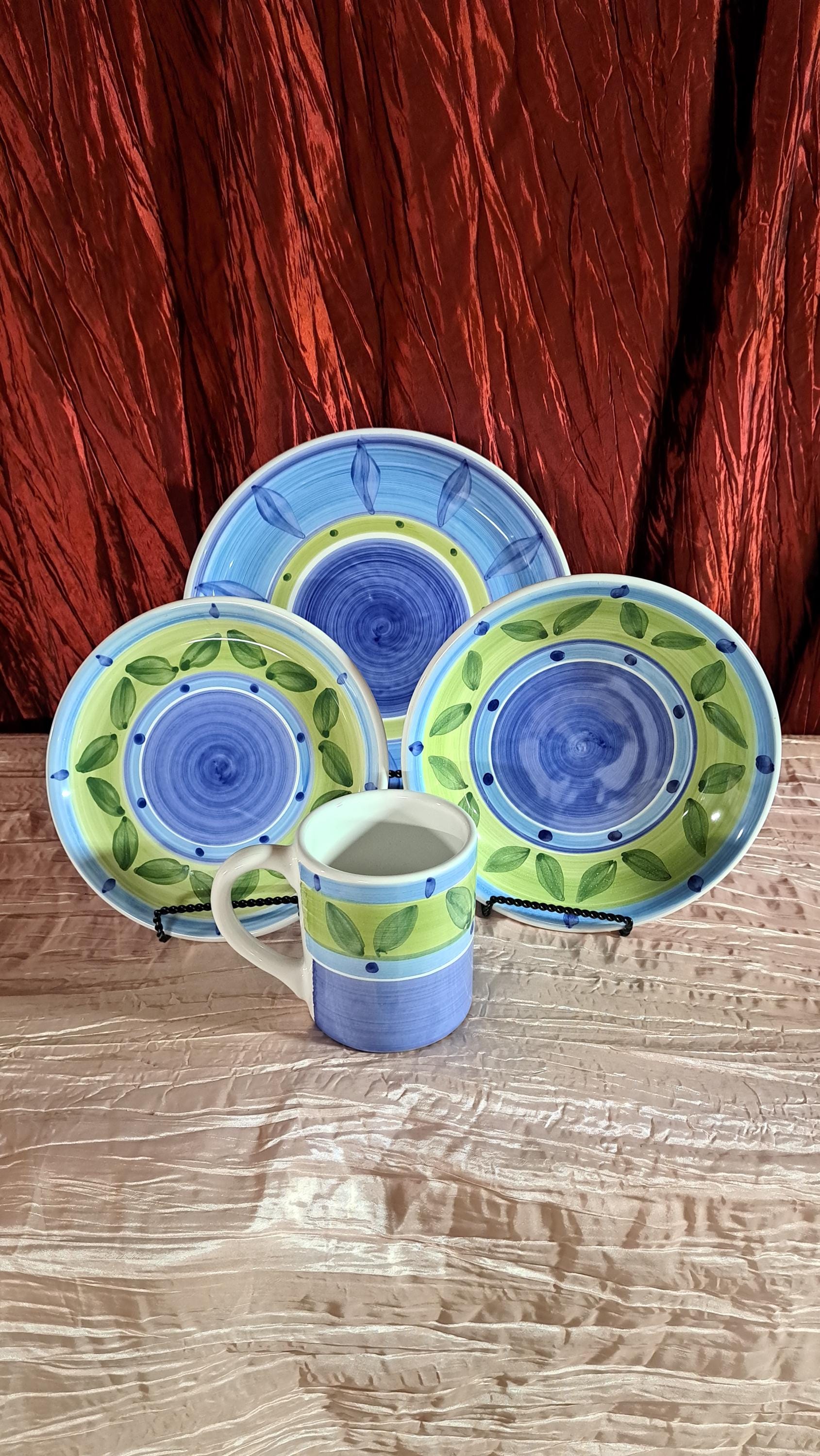 Caleca Blue Moon Salad Plate - Etsy