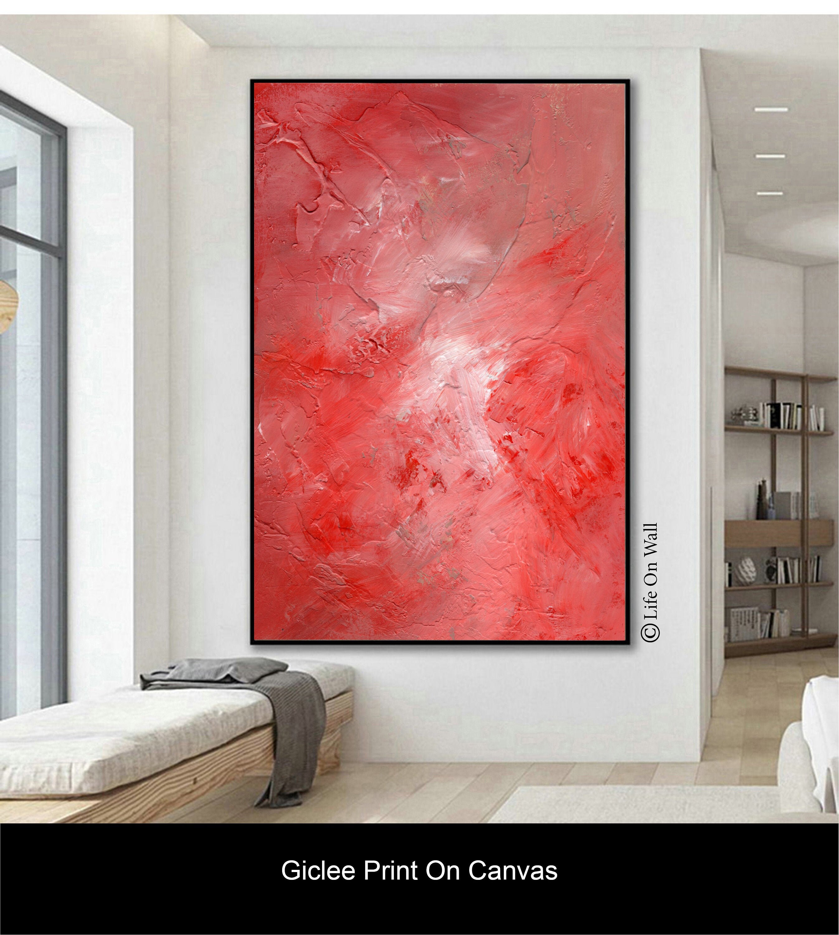 Modern Art Print on canvas Abstract wall art print Original Etsy