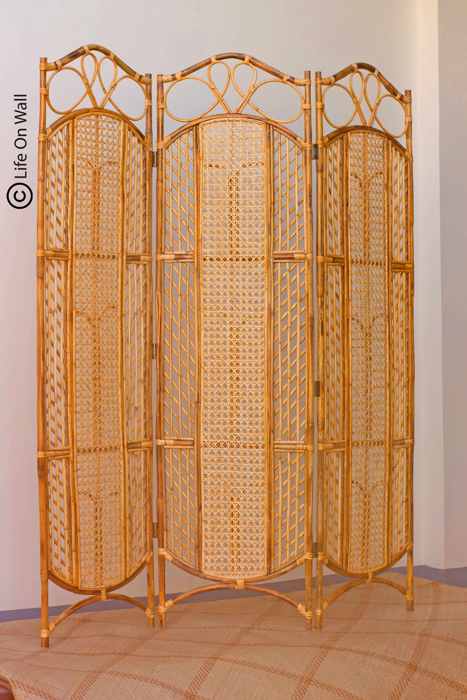 Rattan Cane Room Divider Handcrafted Rattan Partition Rattan Etsy