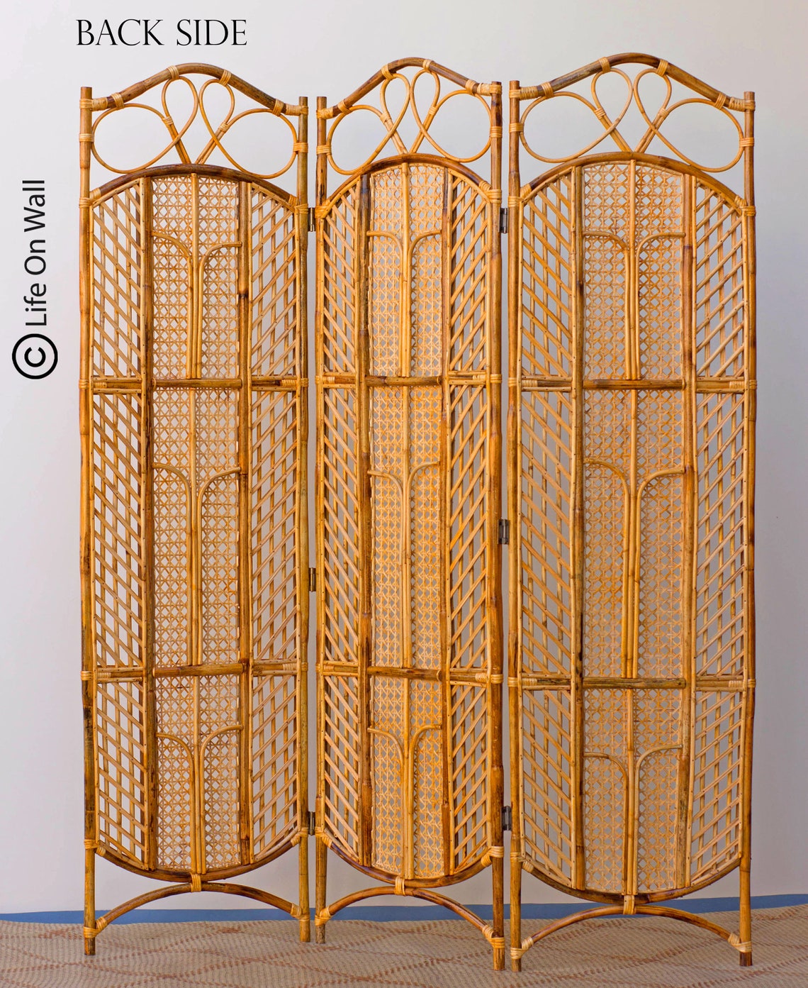 Rattan Cane Room Divider Handcrafted Rattan Partition Rattan Etsy