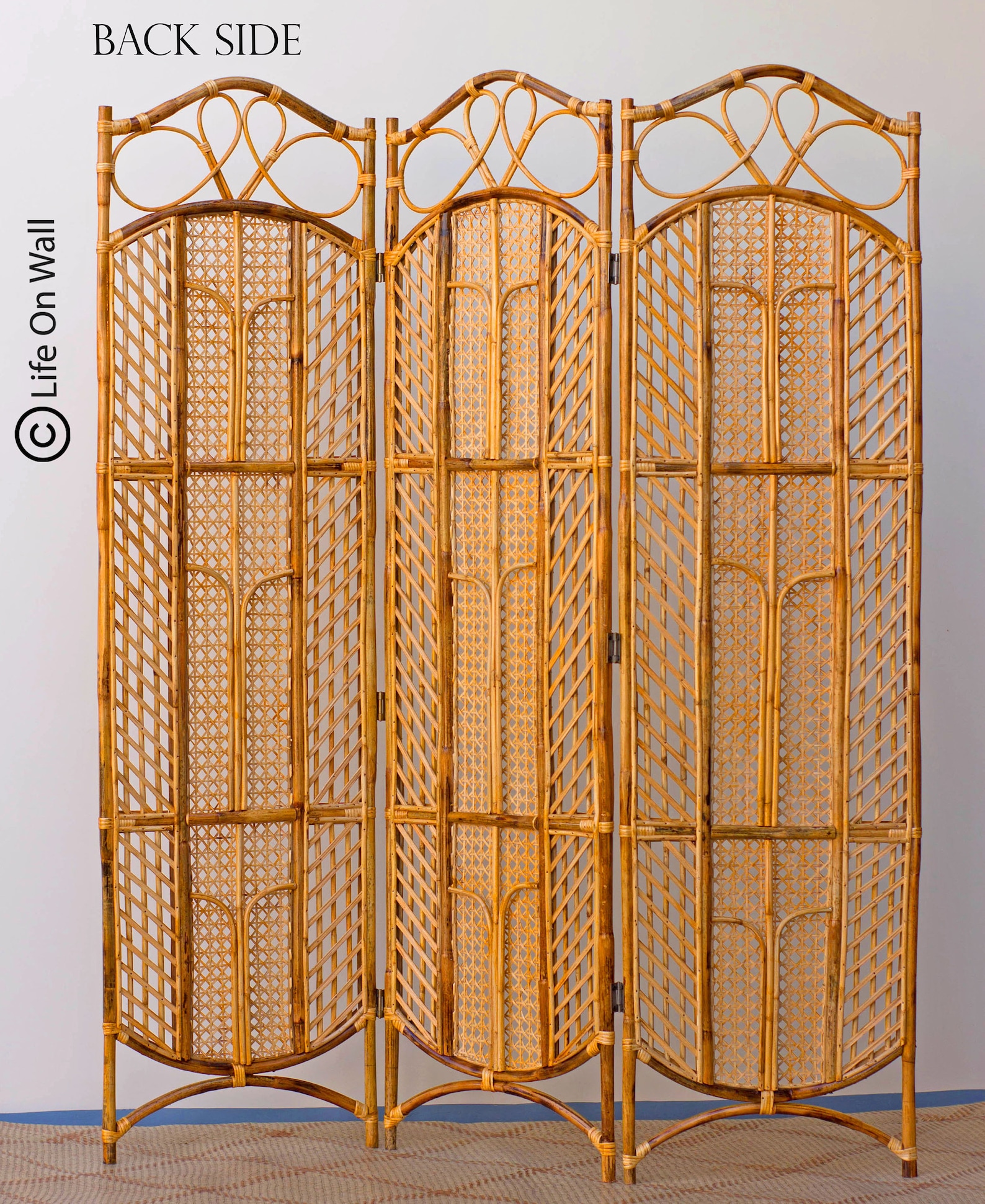 Rattan Cane Room Divider Handcrafted Rattan Partition Rattan Etsy