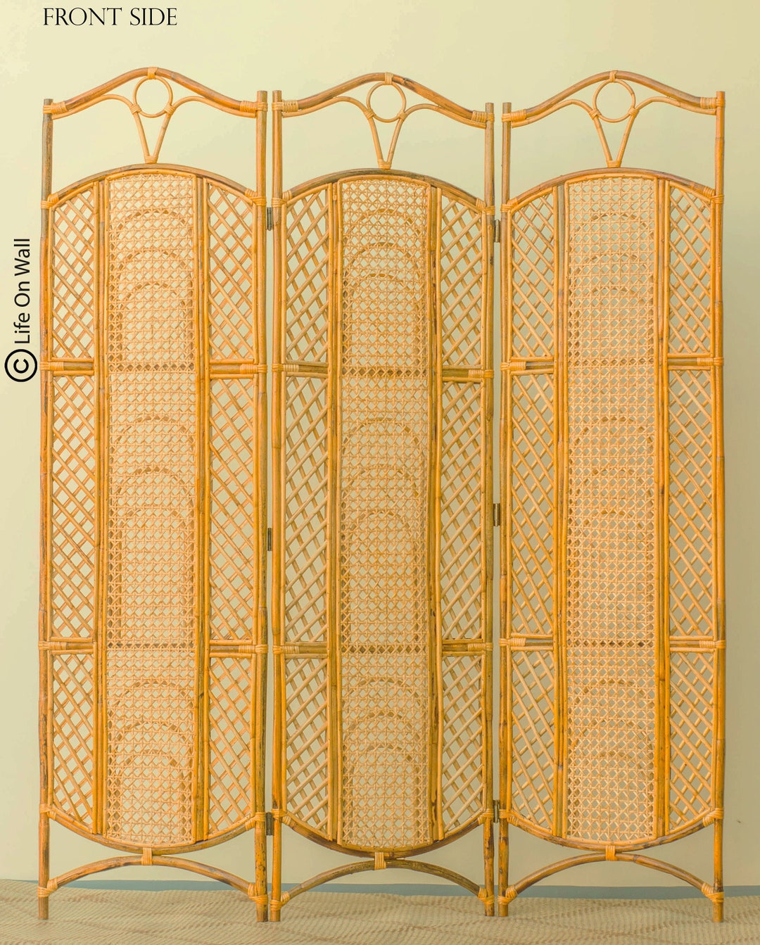 Rattan Room Divider Handcrafted Rattan Partition Rattan Cane Etsy