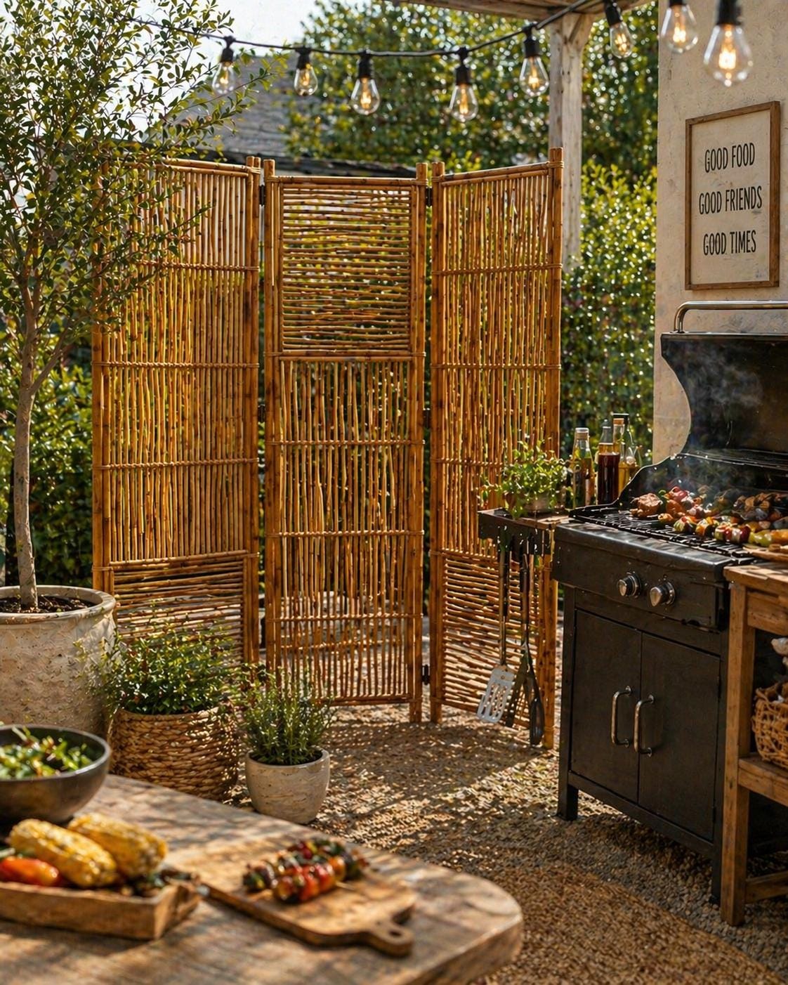 Designer Cane Partition | Artisan Rattan Screen | Modern Bed Headboard ...