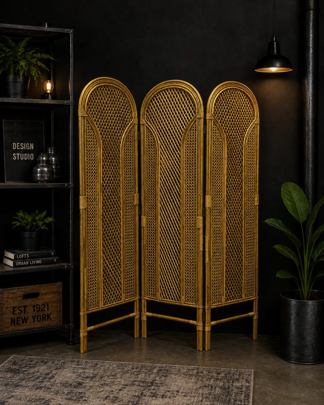 Architectural Rattan Divider | Bespoke Cane Panel | Interior Styling ...