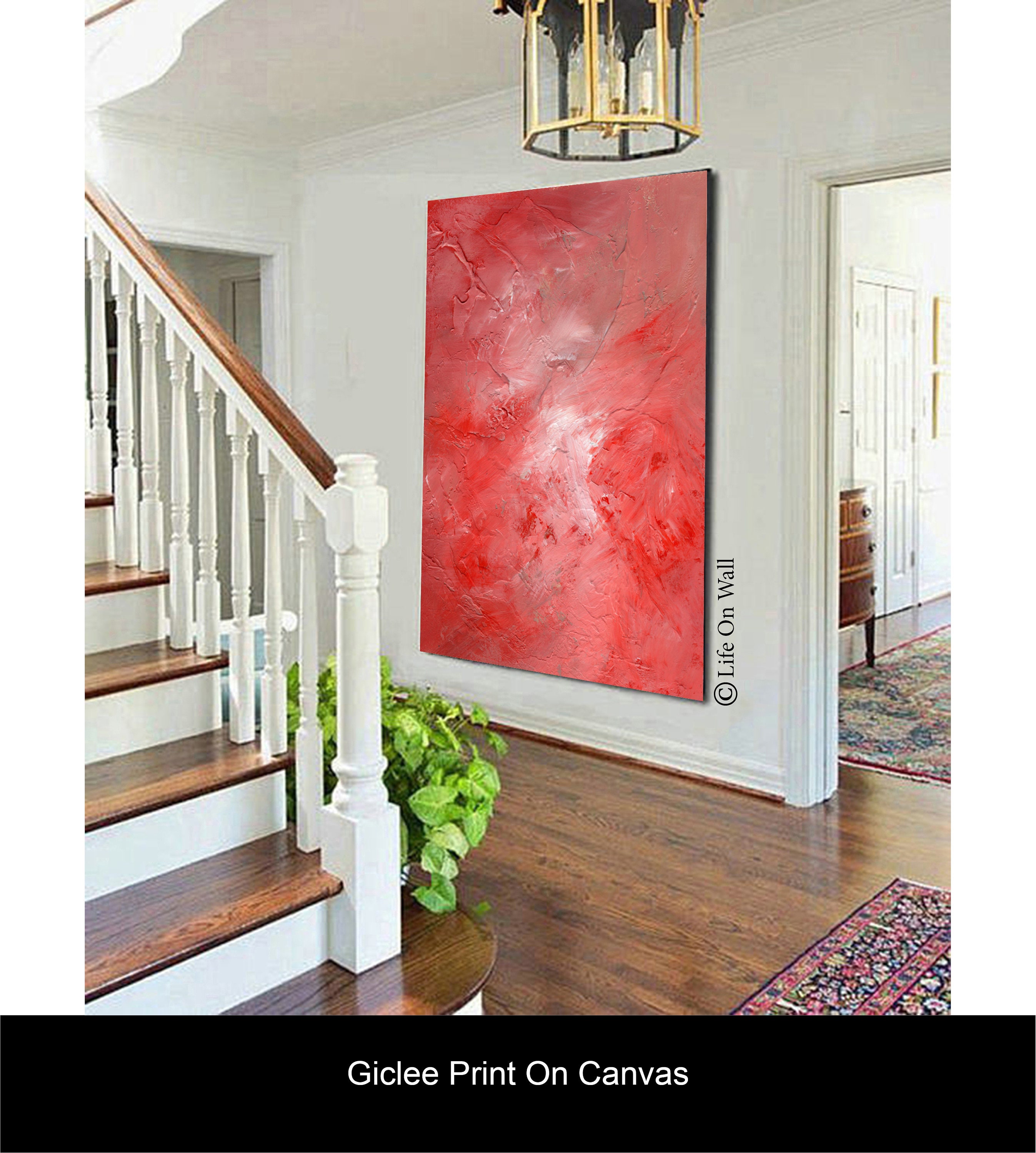 Modern Art Print on canvas Abstract wall art print Original | Etsy