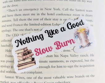 Slow Burn Romance Sticker – Kindle, Laptop Decal
