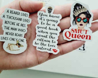 Bookish Vinyl Stickers – Mini Bundle of 12, Kindle Stickers