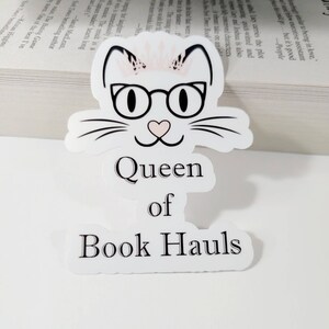 Book Related Sticker-Queen of Book Hauls