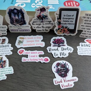 Smut & Dark Romance Stickers – Book Lover Kindle Decals (Set of 12) image 4