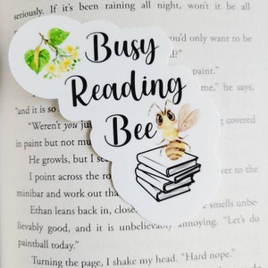 Book Related Sticker-Busy Reading Bee