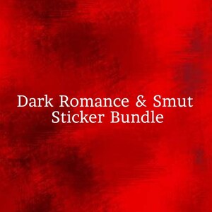 Book Related Stickers -Dark Romance & Smut Sticker Bundle, kindle stickers, laptop stickers, journal stickers, enemies to lovers