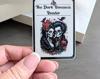 Dark Romance Reader Sticker, Waterproof Vinyl Decal, Booktok Smut Reader, Kindle Laptop Art