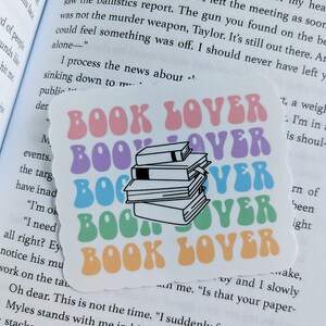 Book sticker- Book Lover, Kindle sticker, laptop sticker