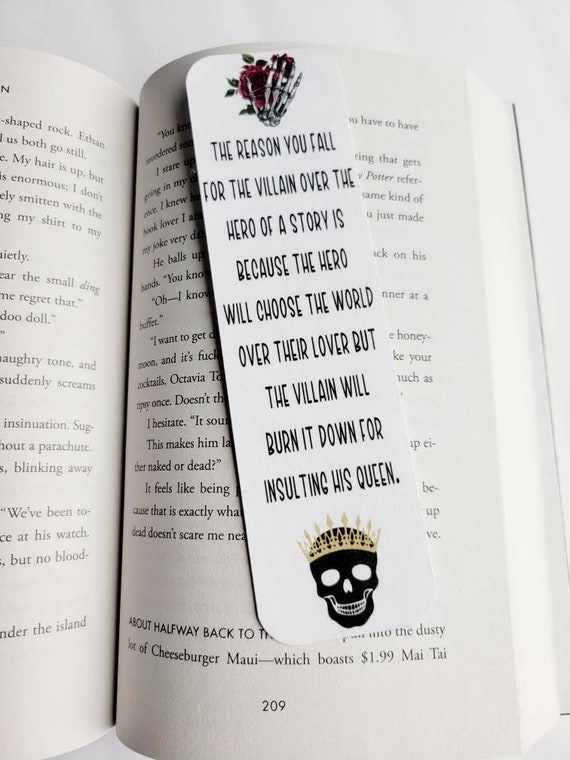 Dark Romance Bookmark, Smut Reader Gift, BookTok Reader, Laminated 2x7
