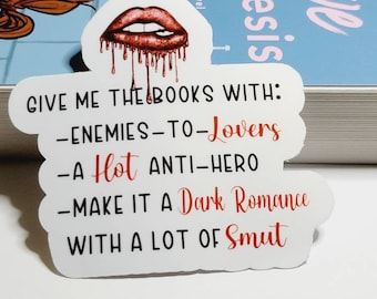Dark Romance Booktok Sticker: Enemies to Lovers, Smut Reader
