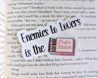 Enemies to Lovers Sticker, Dark Romance Book Decal