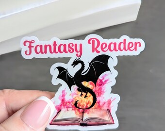 Fantasy Reader Sticker, romantasy, dark romance stickers, smut stickers, bookish, book lovers gifts