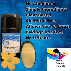 Mens Natural Deodorant With Baking Soda