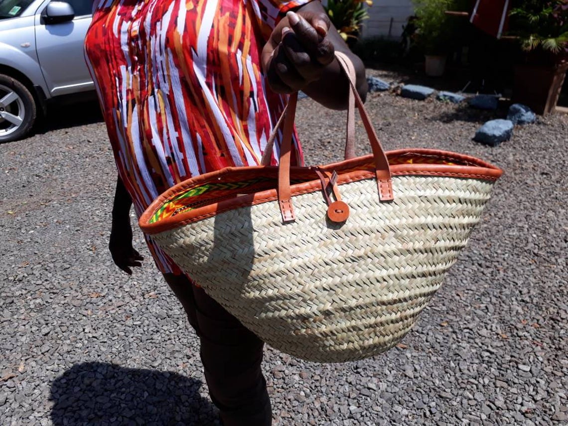 Hand Woven Straw Market Bag Handmade Bag Kenyan Kiondo Gift Etsy