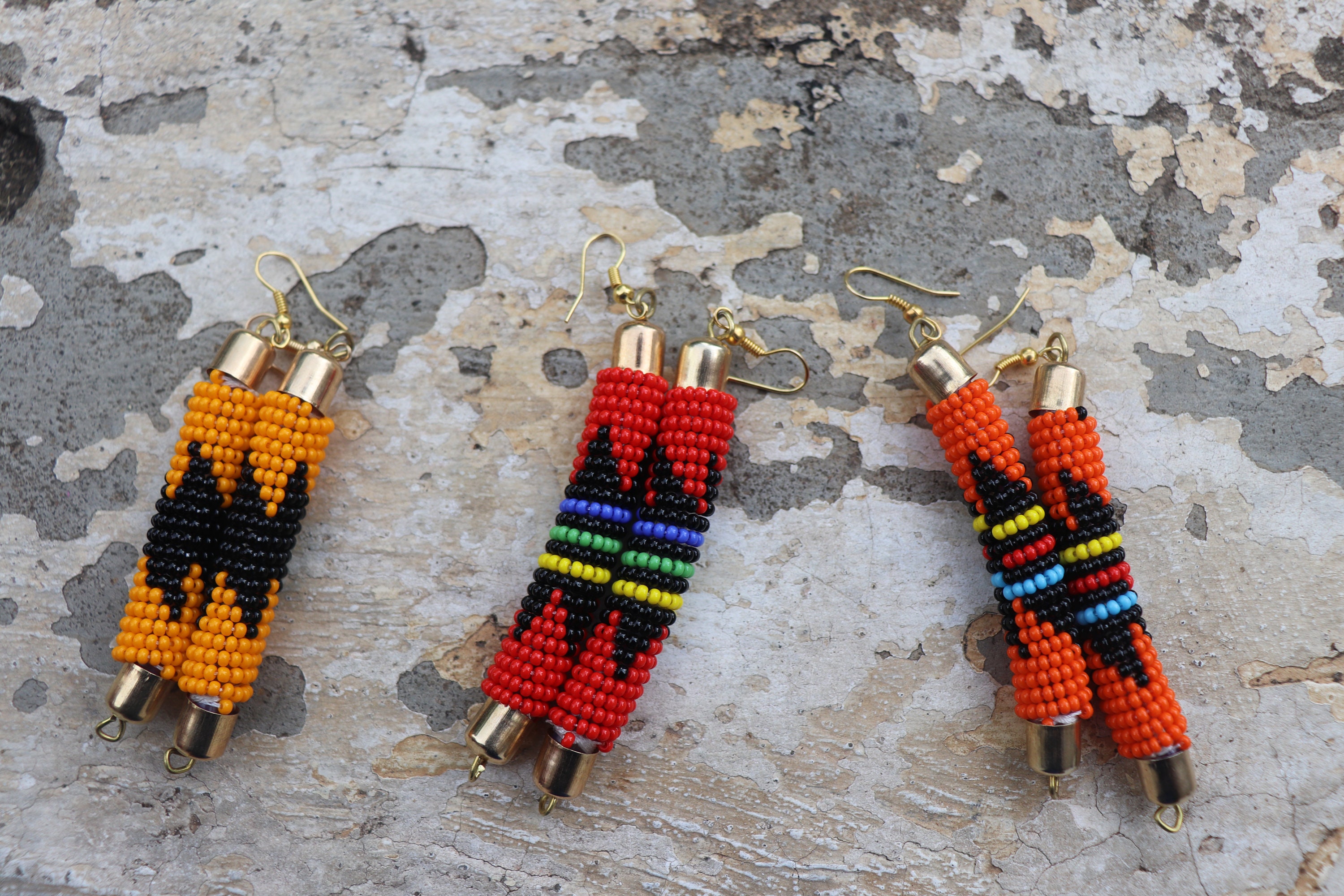 ON SALE AFRICAN Earrings African Jewelry Zulu Earrings Etsy
