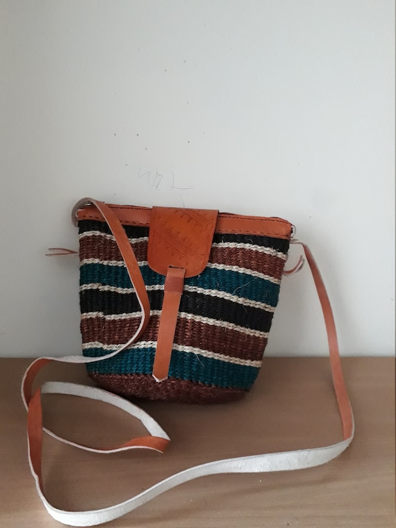 small woven crossbody bag
