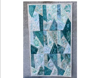 Wzór bloku kołdry Crazy Quilt FPP 6" x 9"