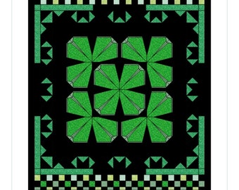 Wzór na kołdrę „Święty Paddy” w formacie PDF, 60" x 72"