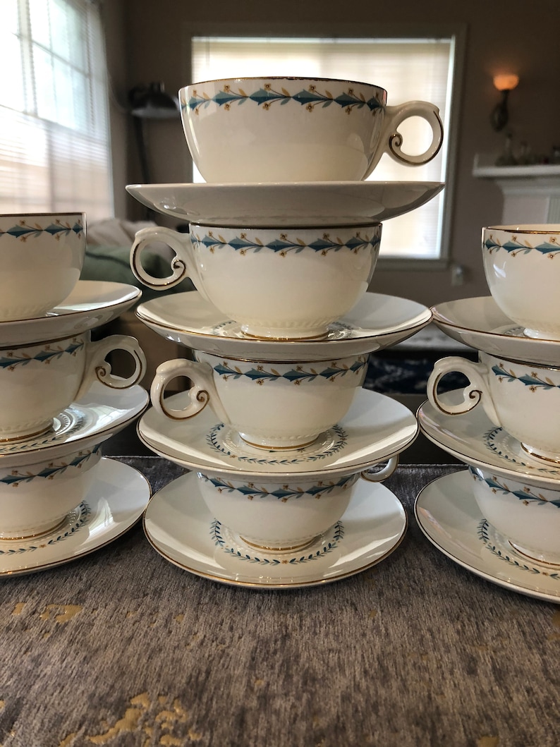 Vintage Harmony House China Set Mount Vernon Pattern Floral Etsy