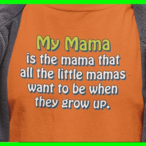 My Mama Is The Mama Mother&#39;s Day Shirt Tshirt Mom T Shirt Best Tee Apparel Clothes Bella Canvas 3001 Trendy Casual Comfortable Soft Ringspun