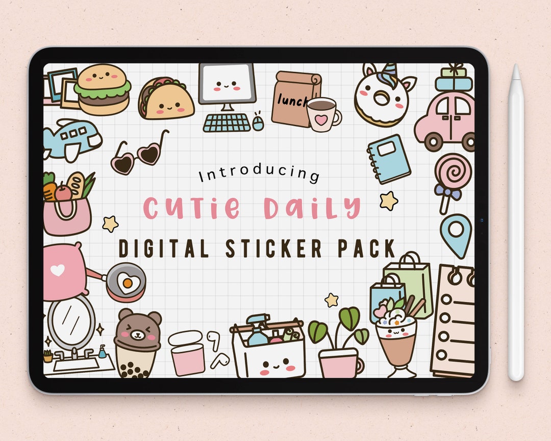 Cute Kawaii MW Drawing Series - C - Flowers Garden Bloom Sticker Sheet –  Alwayz Kawaii