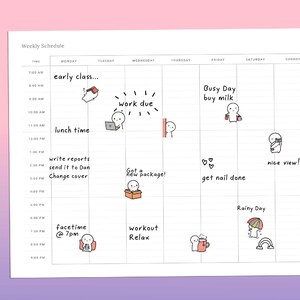 Emoti Goodnote stickers | cute emoji digital planner stickers |kawaii character iPad sticker | notability sticker | digital journal stickers image 4