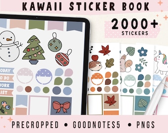 Goodnotes Stickers Value Bundle| Holiday Digital Stickers Precropped PNG | Unicorn | Love | Ocean | Themed Kits | Fall | Summer | flamingo