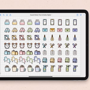 Cute Digital Sticker Pack |kawaii Goodnotes Stickers | Panda Stickers ...