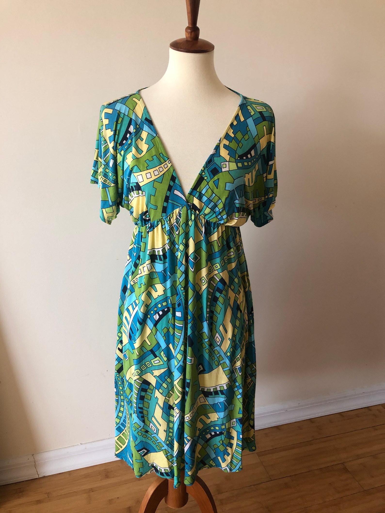 Aqua Summer Dress | Etsy
