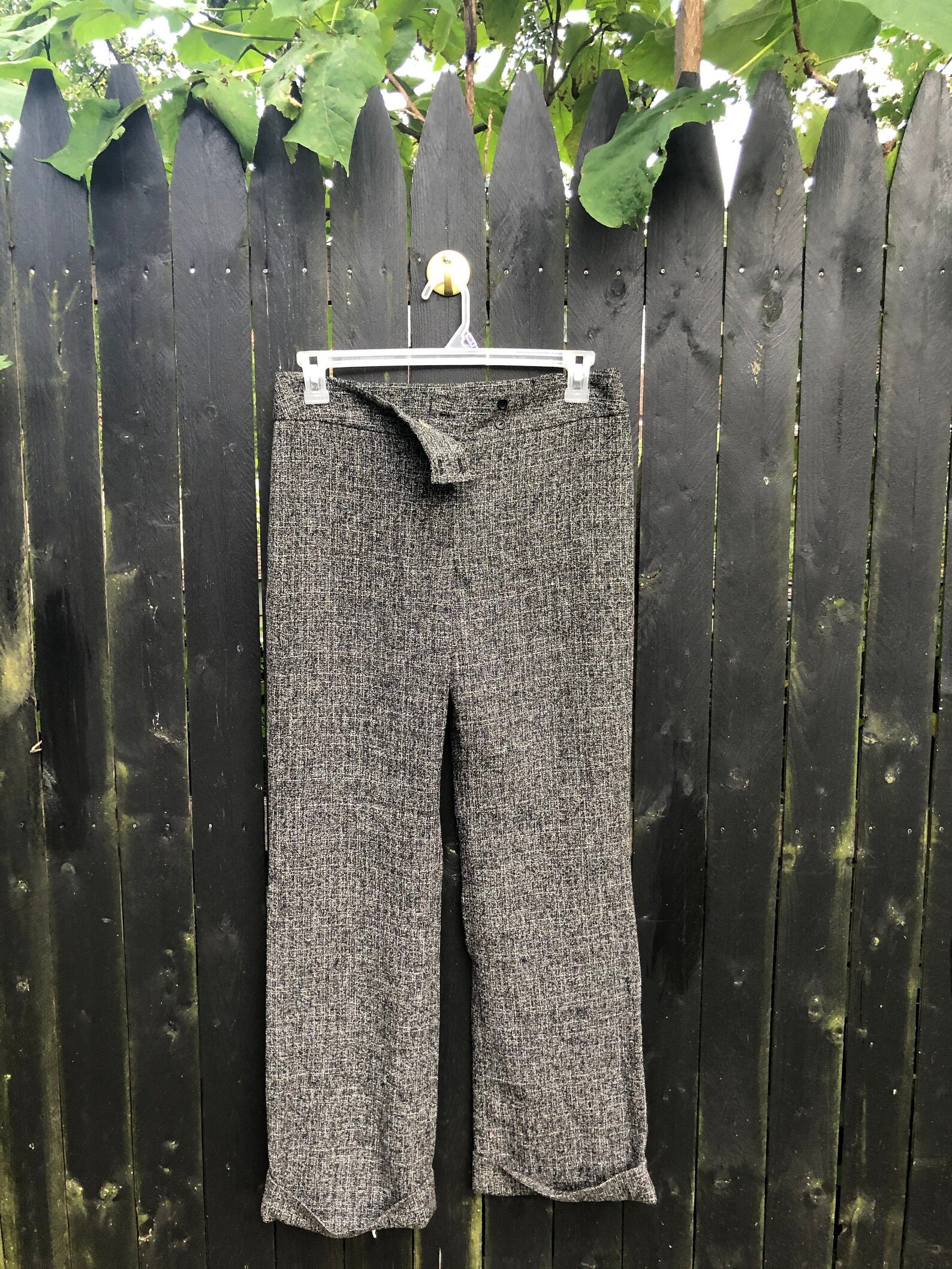 gray work pants