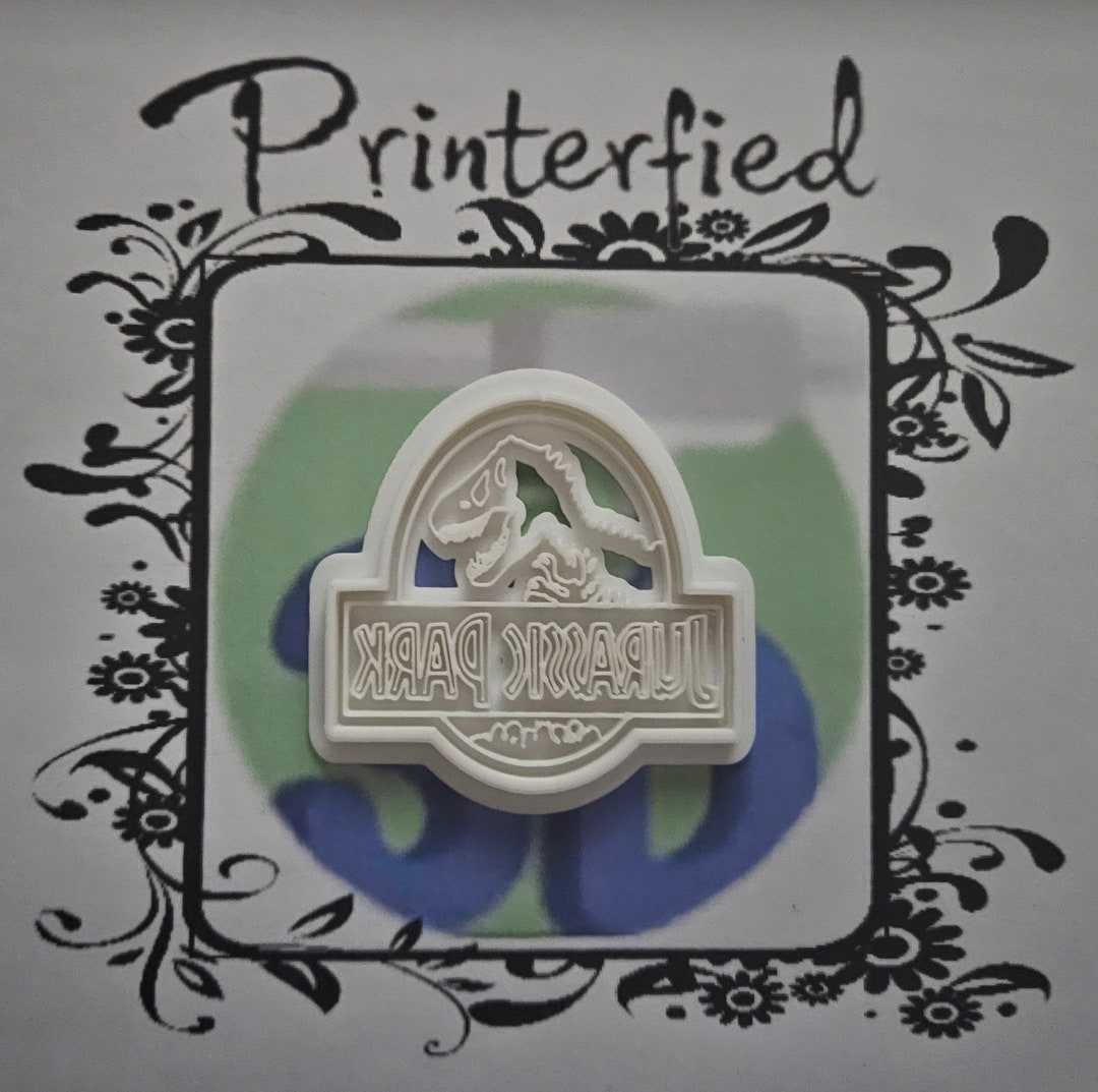 Jurassic Park Logo Cookie Press Etsy