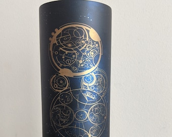 Timelord Tumbler: 20 oz Stainless Steel, Blue Translucent