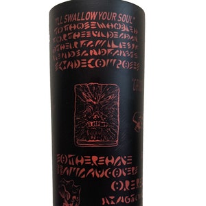 Necronomicon tumbler / Halloween gift / Ash vs Evil Dead / Deadite / horror / Book of the Dead / demonic evil dead Book / Candarian Demon